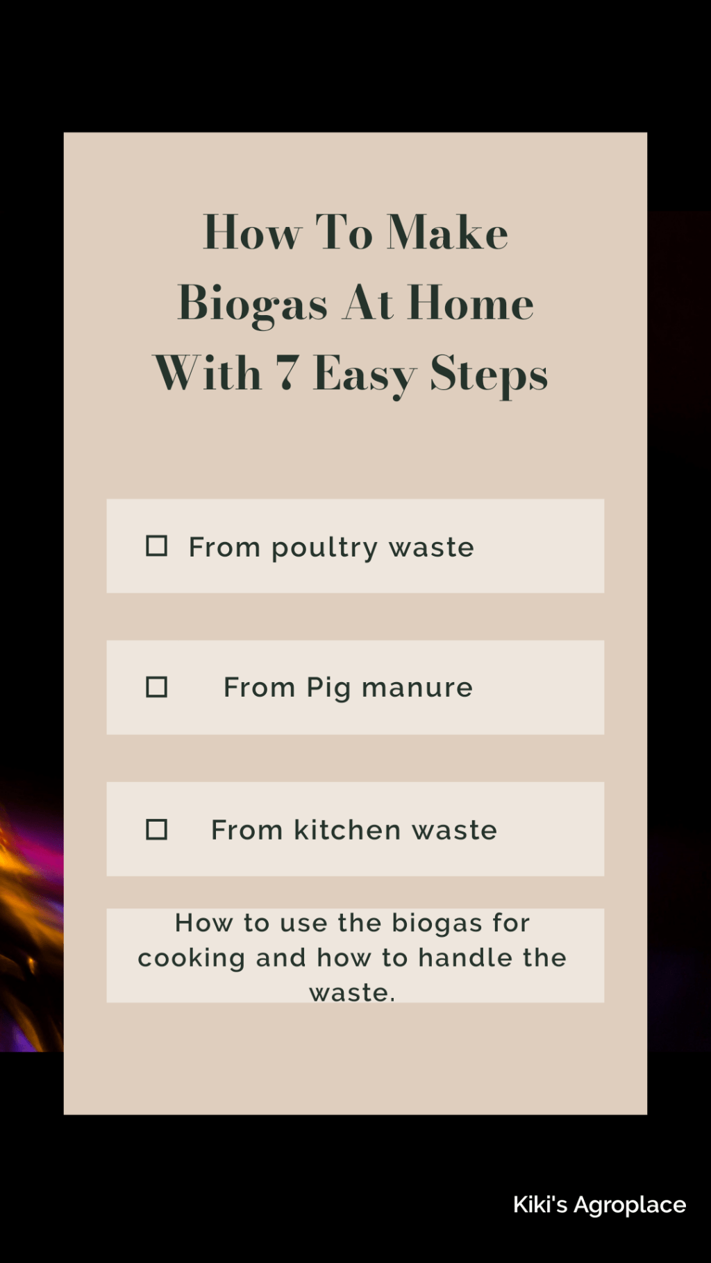 How to Make your own Biogas Digester at Home in 7 easy&nbsp;steps.